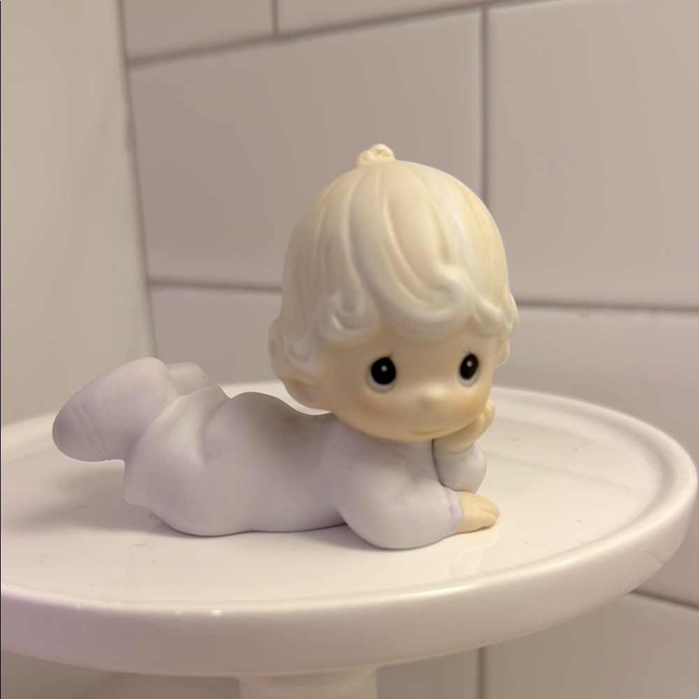 Precious Moments Figurine | 1983 | Girl Laying Down